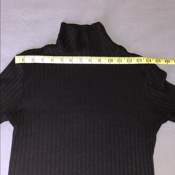 DYNAMITE RIBBED MOCK NECK SWEATER - Picture 6 of 8